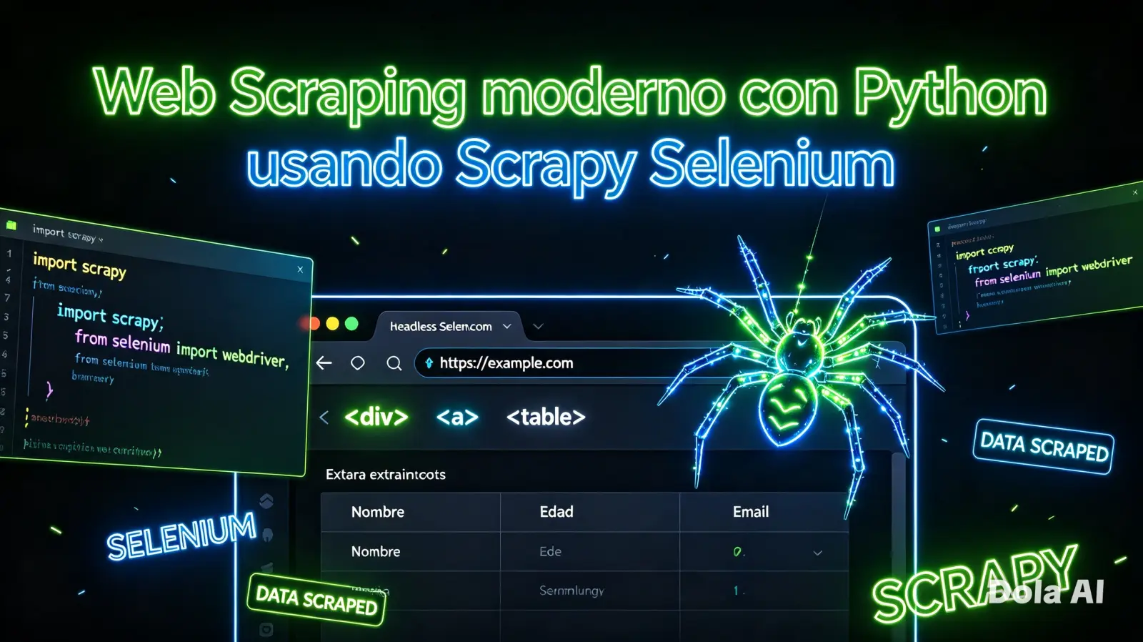 Web Scraping moderno con Python usando Scrapy Selenium